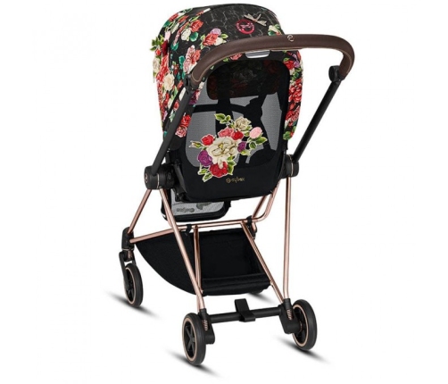 Cybex Mios Spring Blossom Dark + Chrome Brown Frame Bērnu Ratiņi 2in1