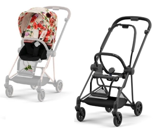 Cybex Mios Spring Blossom Light + Matt Black Frame Прогулочная Коляска