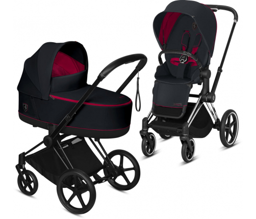 Cybex Priam + Cloud Z I-size Victory Black - Ferrari Bērnu Ratiņi 3in1