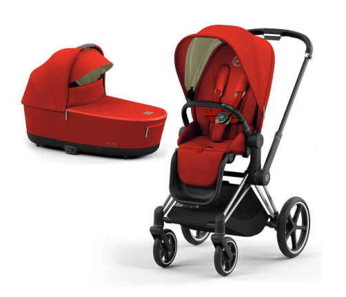 Cybex Priam 4.0 Autumn Gold Chrome black frame Bērnu Ratiņi 2in1