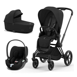 Cybex Priam 4.0 + Cloud T I-size Matt black frame Sepia Black Bērnu rati 3in1
