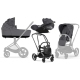 Cybex Priam 4.0 + Cloud Z I-size Chrome black frame Dream Grey Simply Flowers Bērnu Ratiņi 3in1