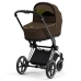 Cybex Priam 4.0 + Cloud Z I-size Chrome black frame Khaki Brown Bērnu Ratiņi 3in1