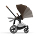 Cybex Priam 4.0 + Cloud Z I-size Chrome brown frame Khaki Brown Детская Коляска 3in1