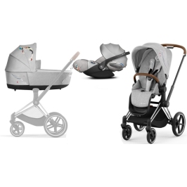 Cybex Priam 4.0 + Cloud Z I-size Chrome brown frame Koi Crystallized Bērnu Ratiņi 3in1 Cybex Priam 4.0 + Cloud Z I-size Chrome brown frame Koi Crystallized Bērnu Ratiņi 3in1