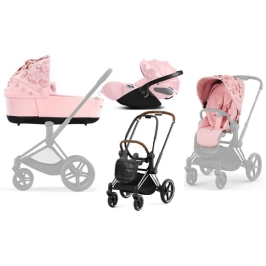 Cybex Priam 4.0 + Cloud Z I-size Chrome brown frame Pale Blush Simply Flowers Bērnu Ratiņi 3in1 Cybex Priam 4.0 + Cloud Z I-size Chrome brown frame Pale Blush Simply Flowers Bērnu Ratiņi 3in1