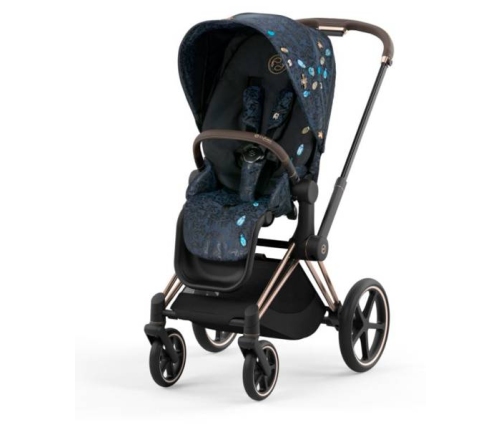 Cybex Priam 4.0 + Cloud Z I-size Gold rose frame Jewels of Nature Bērnu Ratiņi 3in1