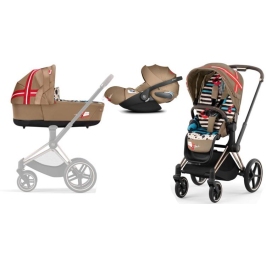 Cybex Priam 4.0 + Cloud Z I-size Gold rose frame Karolina Kurkova One Love Детская Коляска 3in1 Cybex Priam 4.0 + Cloud Z I-size Gold rose frame Karolina Kurkova One Love Детская Коляска 3in1