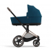 Cybex Priam 4.0 + Cloud Z I-size Gold rose frame Mountain Blue Детская Коляска 3in1