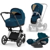 Cybex Priam 4.0 + Cloud Z I-size Chrome black frame Mountain Blue Детская Коляска 3in1