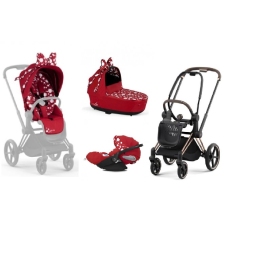 Cybex Priam 4.0 + Cloud Z I-size Gold rose frame Petticoat by Jeremy Scott Детская Коляска 3in1 Cybex Priam 4.0 + Cloud Z I-size Gold rose frame Petticoat by Jeremy Scott Детская Коляска 3in1
