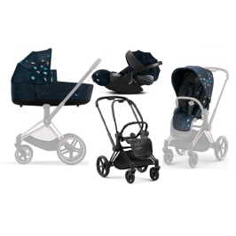 Cybex Priam 4.0 + Cloud Z I-size Matt black frame Jewels of Nature Bērnu Ratiņi 3in1 Cybex Priam 4.0 + Cloud Z I-size Matt black frame Jewels of Nature Bērnu Ratiņi 3in1