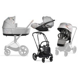 Cybex Priam 4.0 + Cloud Z I-size Matt black frame Koi Crystallized Bērnu Ratiņi 3in1 Cybex Priam 4.0 + Cloud Z I-size Matt black frame Koi Crystallized Bērnu Ratiņi 3in1