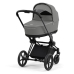 Cybex Priam 4.0 + Cloud Z I-size Matt black frame Soho Grey Bērnu Ratiņi 3in1