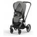 Cybex Priam 4.0 + Cloud Z2 I-size Chrome black frame Soho Grey Детская Коляска 3in1