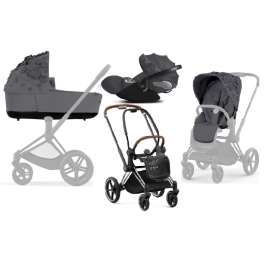 Cybex Priam 4.0 + Cloud Z2 I-size Chrome brown frame Dream Grey Simply Flowers Bērnu Ratiņi 3in1 Cybex Priam 4.0 + Cloud Z2 I-size Chrome brown frame Dream Grey Simply Flowers Bērnu Ratiņi 3in1