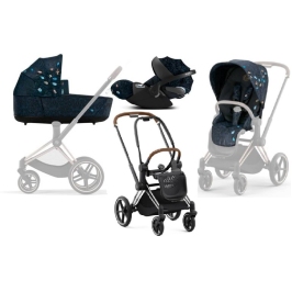 Cybex Priam 4.0 + Cloud Z2 I-size Chrome brown frame Jewels of Nature Bērnu Ratiņi 3in1 Cybex Priam 4.0 + Cloud Z2 I-size Chrome brown frame Jewels of Nature Bērnu Ratiņi 3in1