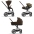 Cybex Priam 4.0 + Cloud Z2 I-size Chrome brown frame Khaki Brown Детская Коляска 3in1