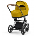 Cybex Priam 4.0 + Cloud Z2 I-size Chrome brown frame Mustard Yellow Bērnu Ratiņi 3in1