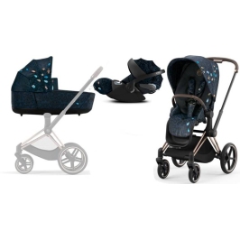 Cybex Priam 4.0 + Cloud Z2 I-size Gold rose frame Jewels of Nature Bērnu Ratiņi 3in1 Cybex Priam 4.0 + Cloud Z2 I-size Gold rose frame Jewels of Nature Bērnu Ratiņi 3in1