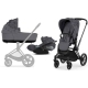 Cybex Priam 4.0 + Cloud Z2 I-size Matt black frame Dream Grey Simply Flowers Детская Коляска 3in1