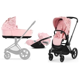 Cybex Priam 4.0 + Cloud Z2 I-size Matt black frame Pale Blush Simply Flowers Bērnu Ratiņi 3in1 Cybex Priam 4.0 + Cloud Z2 I-size Matt black frame Pale Blush Simply Flowers Bērnu Ratiņi 3in1