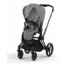 Cybex Priam 4.0 + Cloud Z2 I-size Matt black frame Soho Grey Bērnu Ratiņi 3in1