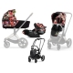 Cybex Priam 4.0 + Cloud Z2 I-size Matt black frame Spring Blossom Dark Детская Коляска 3in1