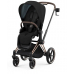 Cybex Priam 4.0 + Gold rose frame + Cloud T I-size Sepia black Bērnu Ratiņi 3in1