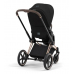 Cybex Priam 4.0 + Gold rose frame + Cloud T I-size Sepia black Bērnu Ratiņi 3in1