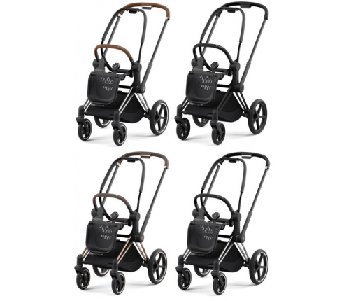 Cybex Priam 4.0 Koi Crystallized + Chrome black frame Pastaigu Ratiņi