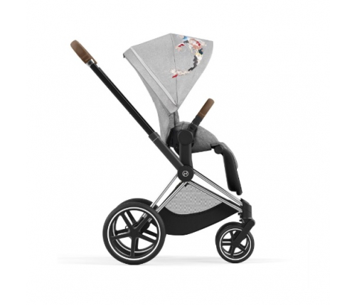 Cybex Priam 4.0 Koi Crystallized + Chrome brown frame Pastaigu Ratiņi