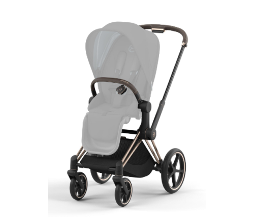 Cybex Priam 4.0 Leaf Green Rose Gold frame Bērnu Ratiņi 2in1