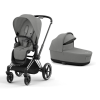 Cybex Priam 4.0 Mirage Grey Chrome Black frame Детская Коляска 2in1