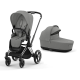 Cybex Priam 4.0 Mirage Grey Chrome Black frame Bērnu Ratiņi 2in1