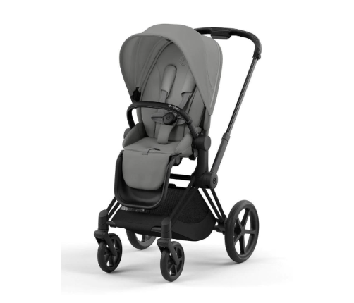 Cybex Priam 4.0 Mirage Grey Matt Black frame Bērnu Ratiņi 2in1