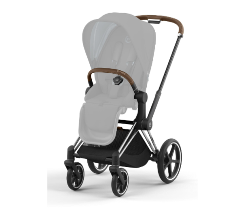 Cybex Priam 4.0 Mountain Blue Chrome brown frame Bērnu Ratiņi 2in1