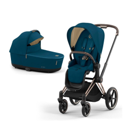 Cybex Priam 4.0 Mountain Blue Rose Gold frame Bērnu Ratiņi 2in1 Cybex Priam 4.0 Mountain Blue Rose Gold frame Bērnu Ratiņi 2in1