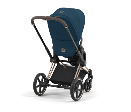 Cybex Priam 4.0 Mountain Blue Rose Gold frame Bērnu Ratiņi 2in1