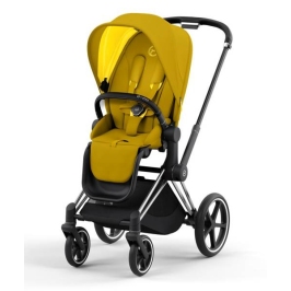 Cybex Priam 4.0 Mustard Yellow + Chrome black frame Pastaigu Ratiņi Cybex Priam 4.0 Mustard Yellow + Chrome black frame Pastaigu Ratiņi