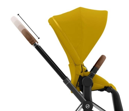 Cybex Priam 4.0 Mustard Yellow + Chrome brown frame Прогулочная Коляска