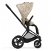 Cybex Priam 4.0 Nude Beige Simply Flowers + Matt black frame Pastaigu Ratiņi