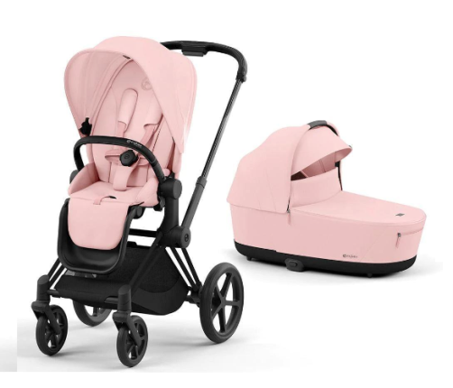 Cybex Priam 4.0 Peach Pink Matt Black frame Детская Коляска 2in1