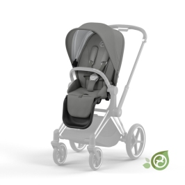 Cybex Priam 4.0 Pearl Grey Conscious Eco Pastaigu Bloks - Pastaigu daļas auduma pārvalks Cybex Priam 4.0 Pearl Grey Conscious Eco Pastaigu Bloks - Pastaigu daļas auduma pārvalks