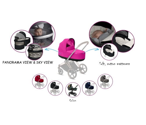 Cybex Priam 4.0 Pearl Grey Conscious Eco Люлька для коляски