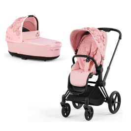 Cybex Priam 4.0 Simply Flowers Pale Blush Matt Black frame Детская Коляска 2in1 Cybex Priam 4.0 Simply Flowers Pale Blush Matt Black frame Детская Коляска 2in1