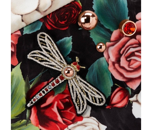 Cybex Priam 4.0 Spring Blossom Dark + Chrome black frame Pastaigu Ratiņi