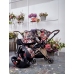 Cybex Priam 4.0 Spring Blossom Dark + Chrome black frame Pastaigu Ratiņi