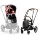 Cybex Priam 4.0 Spring Blossom Dark + Chrome brown frame Pastaigu Ratiņi