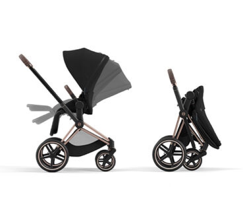 Cybex Priam 4.0 Spring Blossom Dark Pastaigu Bloks - Pastaigu daļas auduma pārvalks